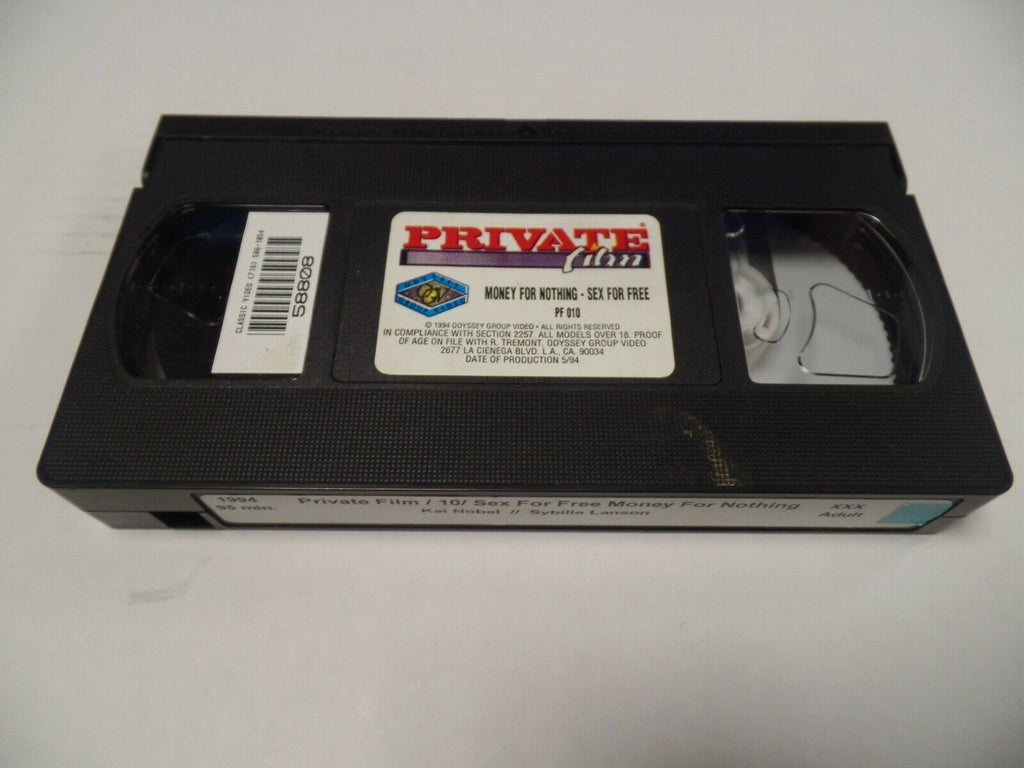 Money for Nothing Sex for Free Kai Nobel Sybille Lanson 1994 Adult VHS 030119AMP