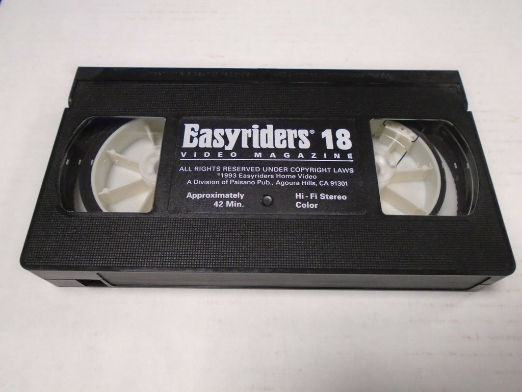 Easyriders 18 Video Magazine 1993 Adult VHS 011519AMP