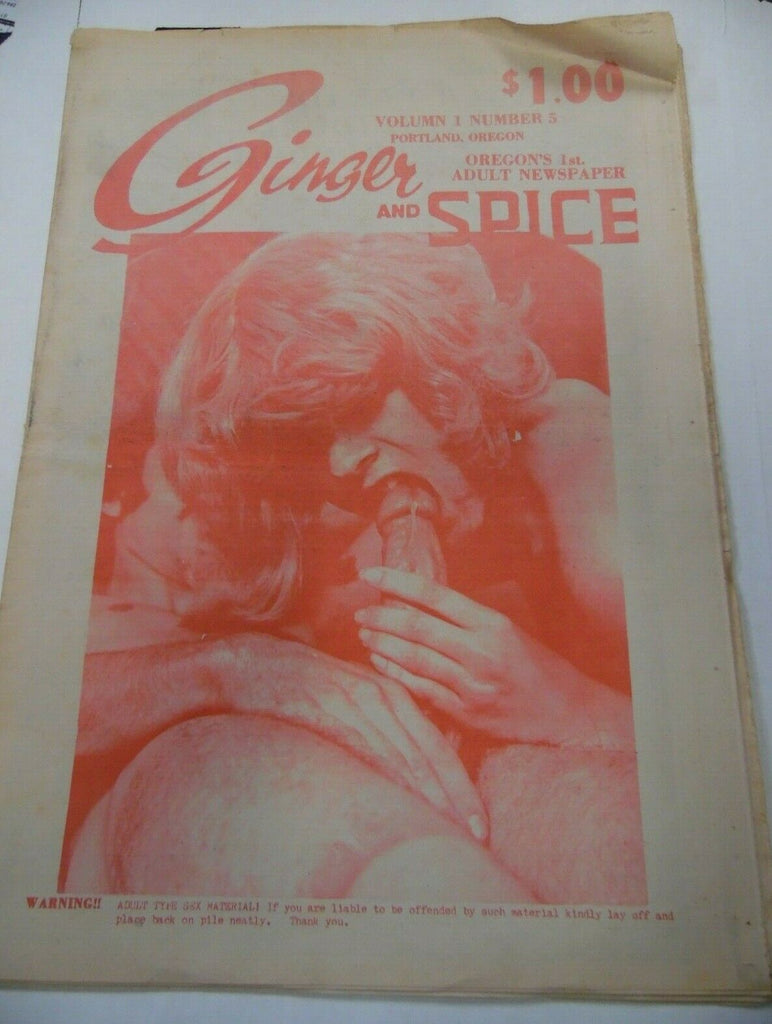 Ginger And Spice Oregon Adult Newspaper Love Juice vol.1 #5 1970's 112019lm-ep