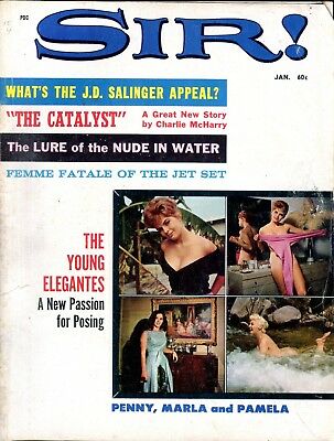 Sir! Busty Magazine Penn,Marla & Pamela January 1964 022418lm-ep2