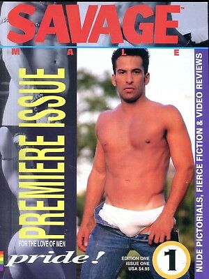 Savage Male Gay Magazine Pride! #1 1993 Premiere Issue 050518lm-ep
