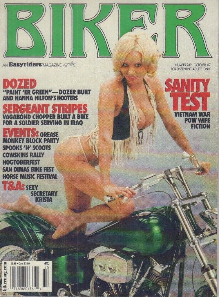 Biker Adult Motorcycle Magazine Vietnam War Pow Wife's October 2007 051618REP