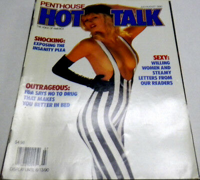 Penthouse Hot Talk Adult Magazine "Sexy, Willing " August 1990 ex071113lm-ep