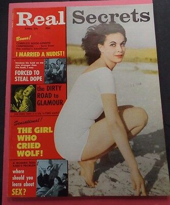 Real Secrets Adult Magazine Married A Nudist! April 1958 vg 122215lm-ep