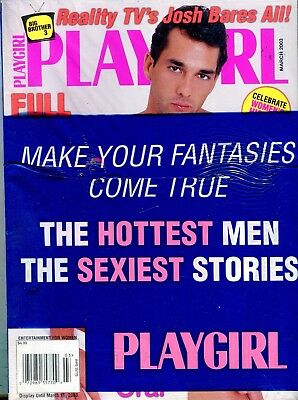 Playgirl Magazine Josh Bares All! March 2003 new/sealed 111717lm-ep2