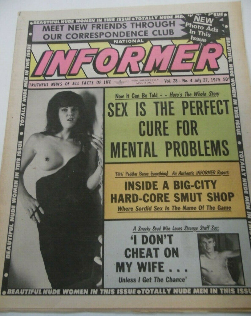 National Informer Newspaper Sex Is The Cure July 27, 1975 112019lm-ep
