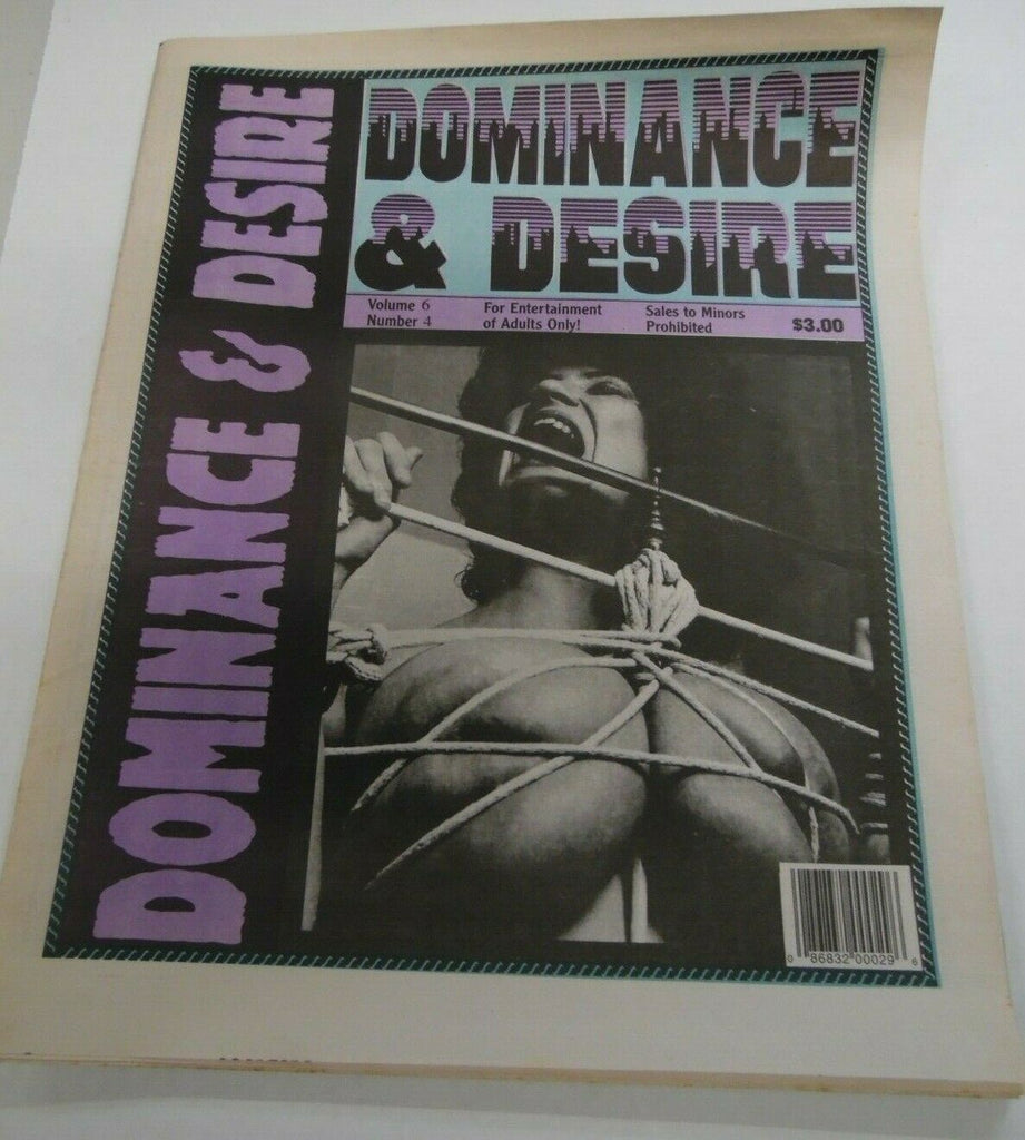 Dominance & Desire Newspaper Cocktease vol.6 #4 1990 122119lm-ep