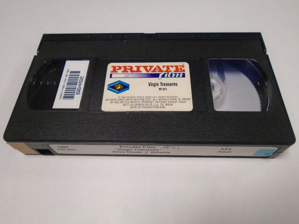 Virgin Treasures Erica Rouge Britania 1997 115mins Adult VHS 022119AMP2