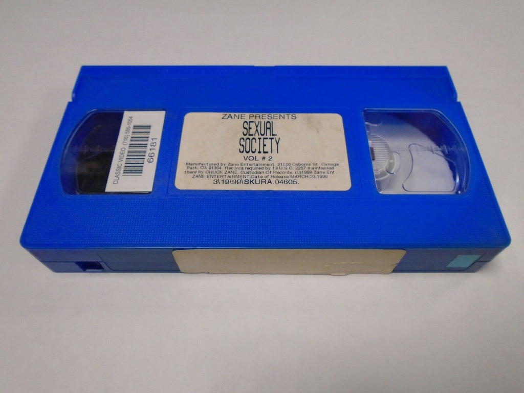 Sexual Society Vol #2 Zane Productions 1999 Adult VHS 030419AMP