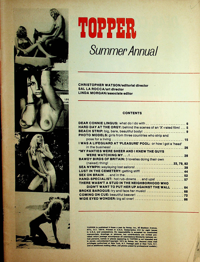 Topper Summer Annual Vintage Magazine  Sea Nymph 1973 Readers Copy  093021lm-dm