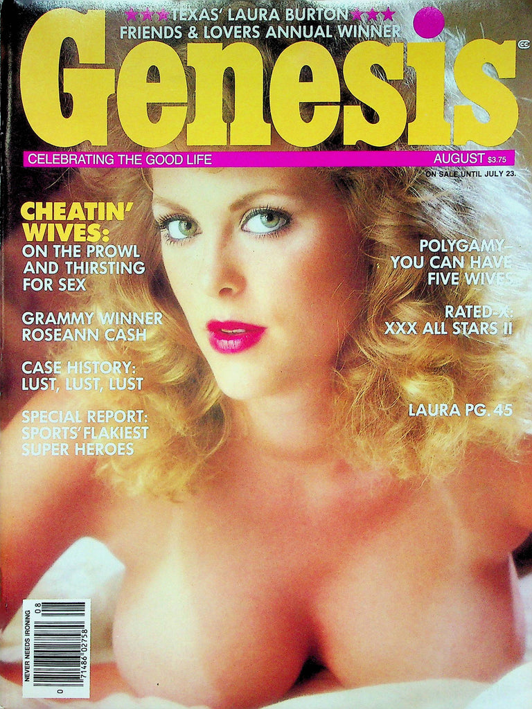Genesis Magazine Laura & Roseann Cash August 1986 071922RP