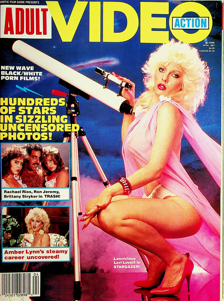 Adult Video Action Magazine  Lori Lovett/ Amber Lynn  April 1987     101221lm-dm