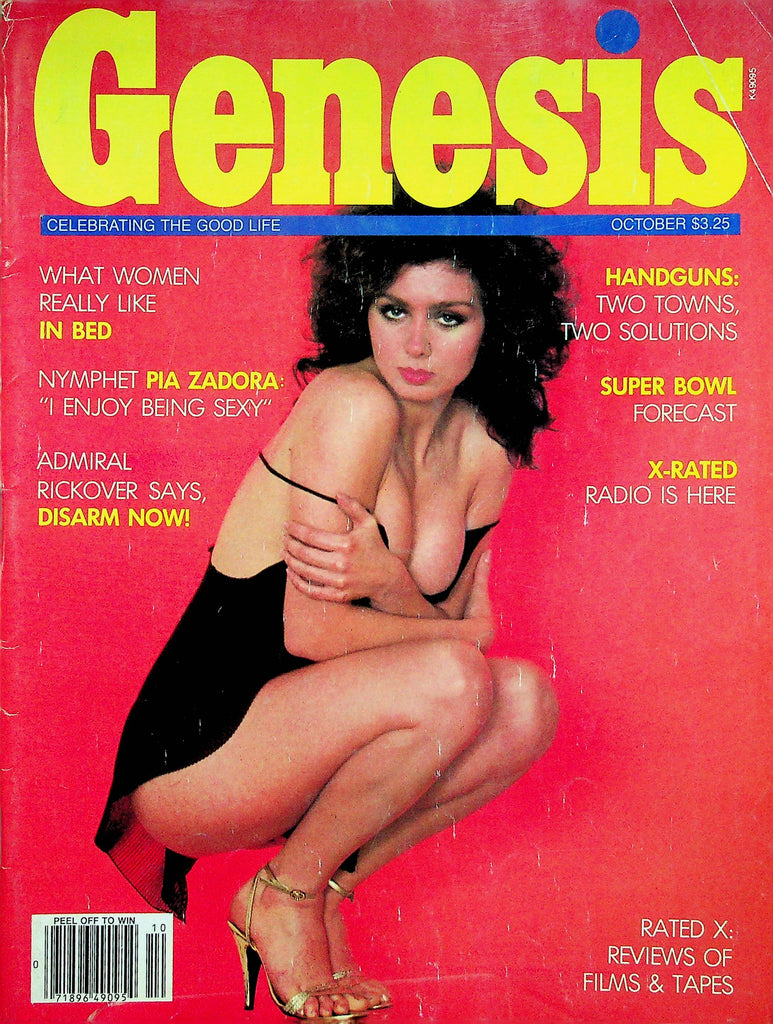 Genesis Magazine Pia Zadora & The Super Bowl Forecast October 1982 0629122RP