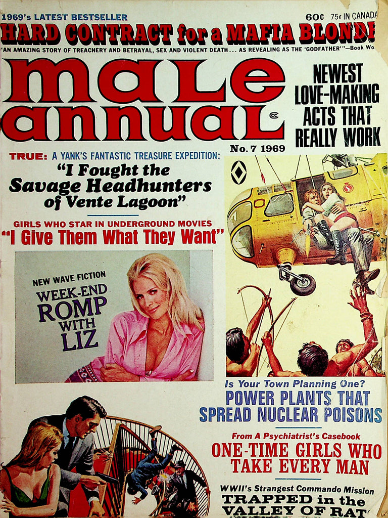 Male Annual Vintage Magazine  Week-End Romp With Liz #7 1969    112121lm-mp