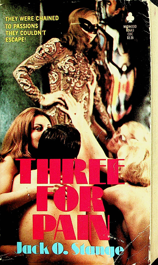 Three For Pain Novel by Jack O. Stange  1976 Midwood   110821lm-dm