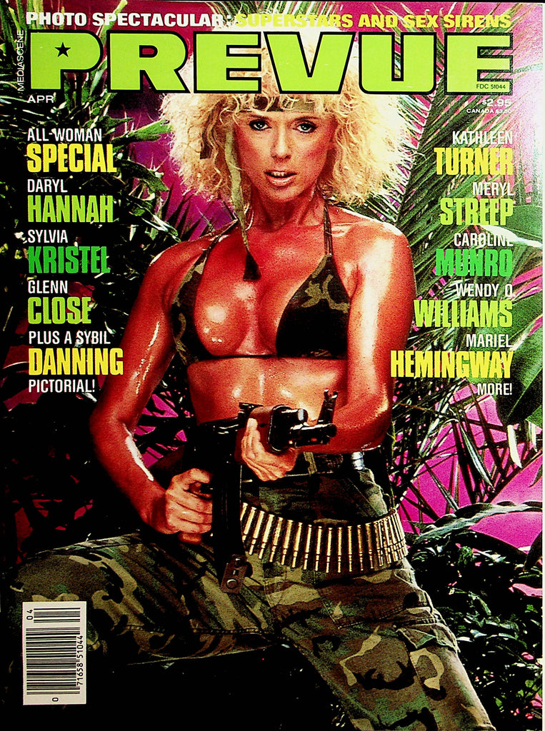 Prevue Magazine  All-Woman Special Daryl Hannah/ Sylvia Kristel April 1986   081420lm-sh