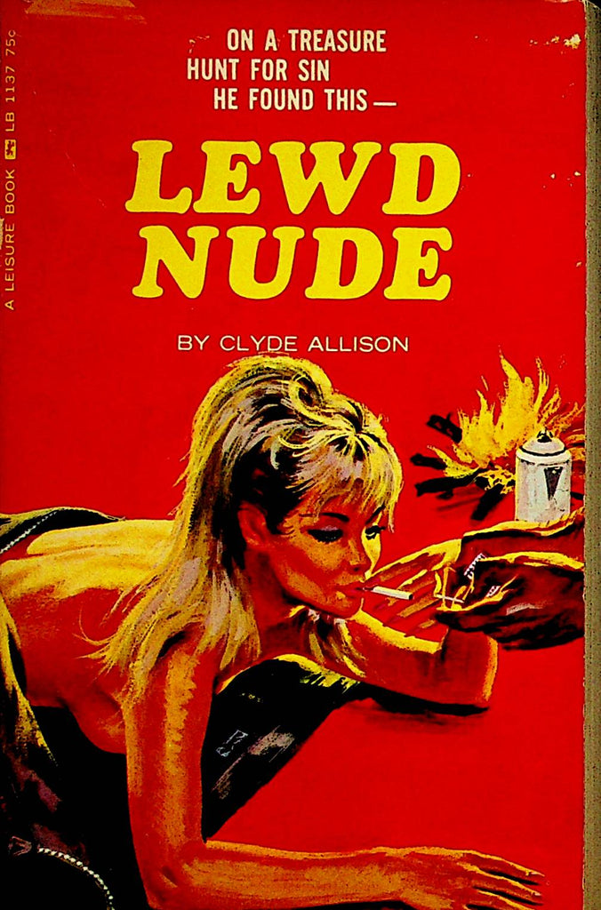 Lewd Nude Adult Novel by Clyde Allison 1966   Leisure Book  120622lm-p2