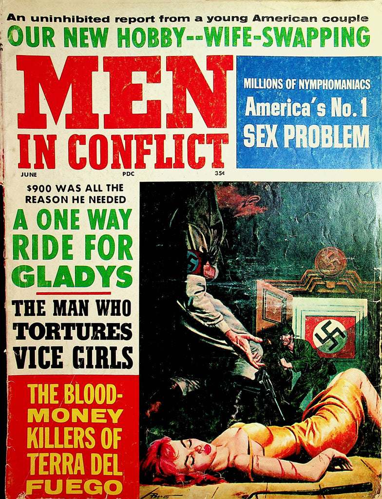 Men In Conflict Vintage Magazine  Millions Of Nymphomaniacs  June 1965    112121lm-mp