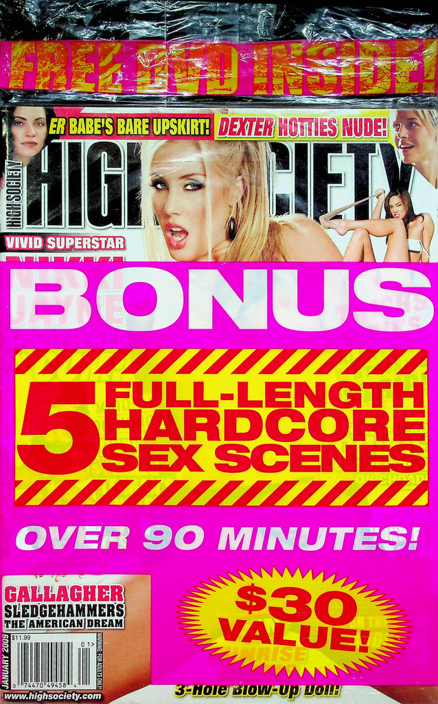 High Society Magazine Maid Of Dishonor January 2009 SEALED W/DVD 012523RP