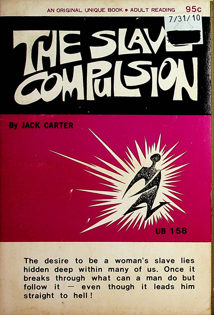 The Slave Compulsion Novel by Jack Carter  1968    110621lm-dm