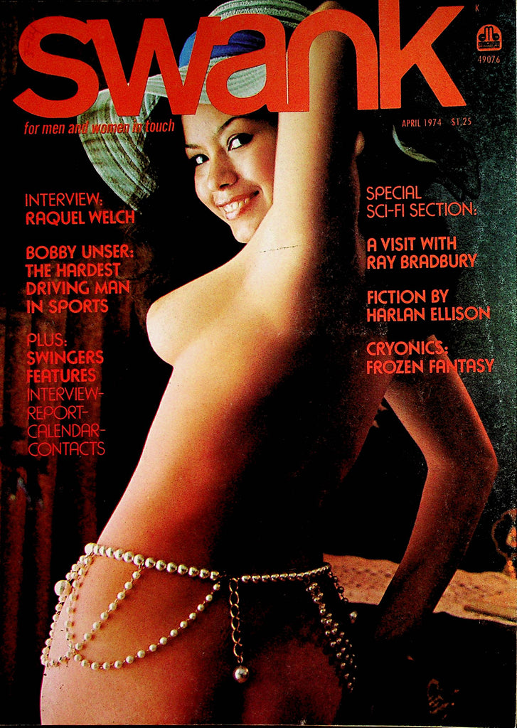 Swank Busty Vintage Magazine  Raquel Welch Interview  April 1974      031423lm-p