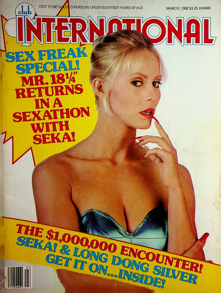 Club International Magazine  Seka & Long Dong Silver Get It On!  March 1982    102322lm-p