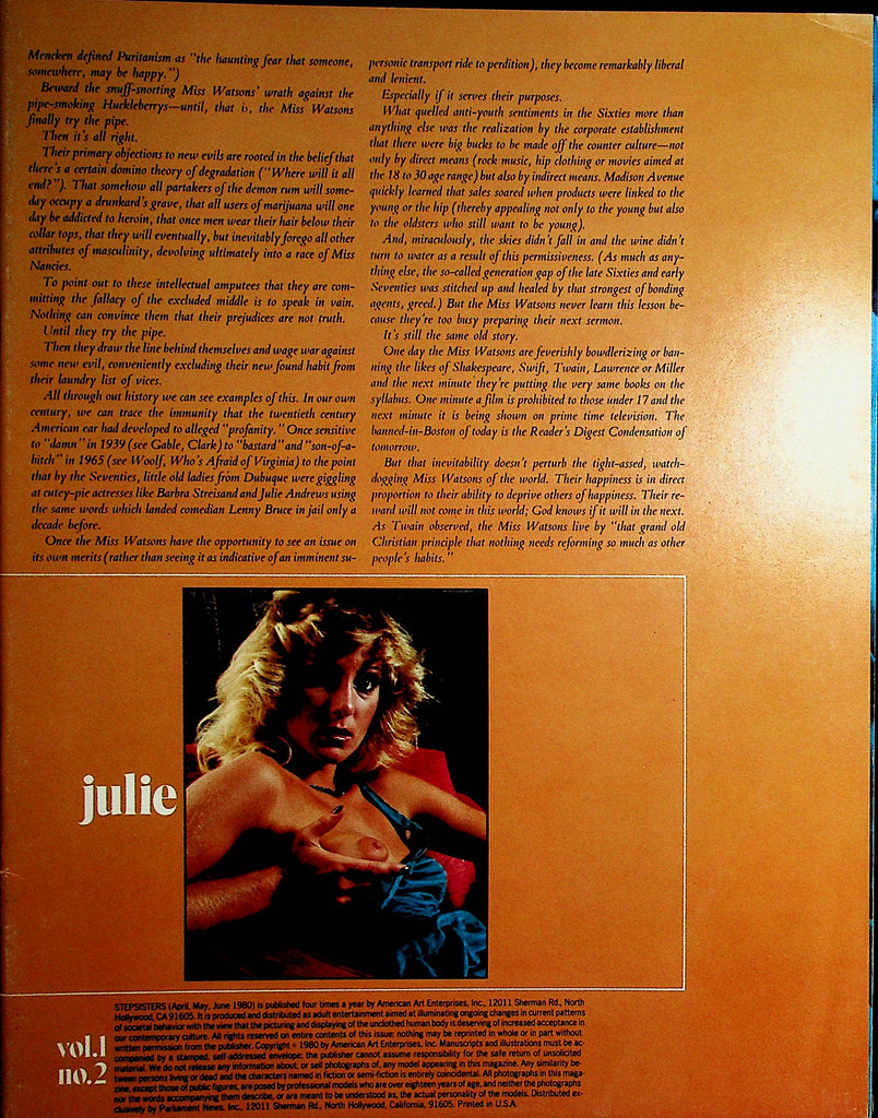 Stepsisters Lesbian Magazine  Julie  April 1980 Readers Copy   040620lm-sh