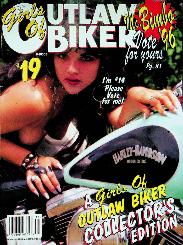 Girls Of Outlaw Biker Magazine Ms. Bimbo '96 &  Patti's Parole T&A 1995 Vol.3 No.5 070622RP