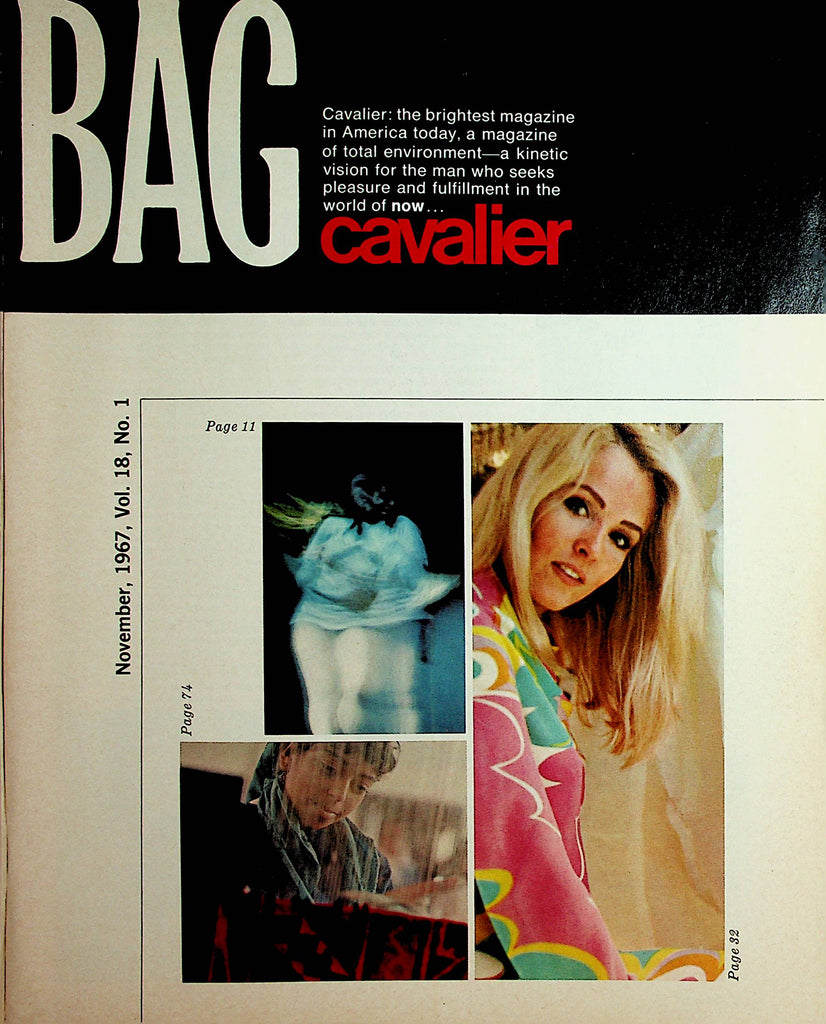 Cavalier Vintage Magazine   Centerfold Girl Ann Walker  November 1967    Readers Copy    100121lm-dm