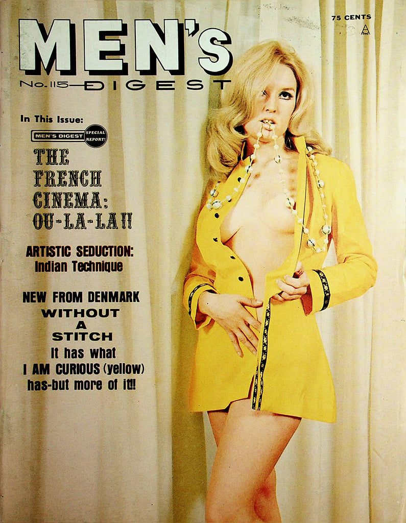 Men's Digest Vintage Magazine   The French Cinema Ou-La-La!!  #115 1970      022823lm-p2