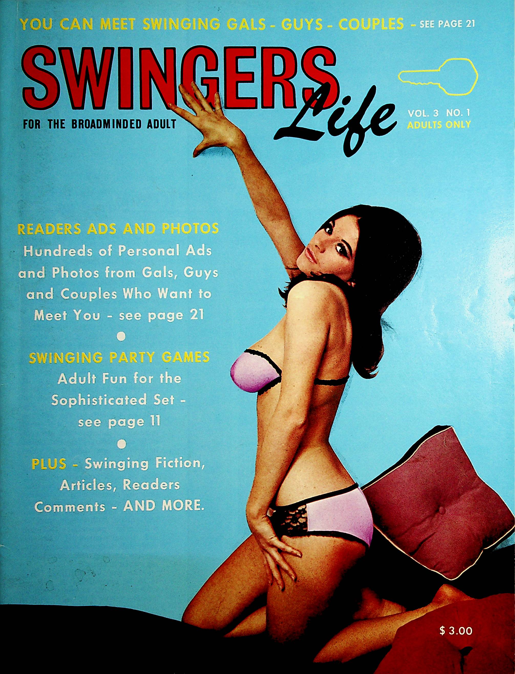 Swingers Life Vintage Contact Magazine Swinging Games vol.3 #1 1968 09