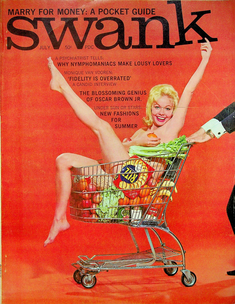 Swank Magazine Monique Van Vooren & Oscar Brown Jr. July 1963 061322RP