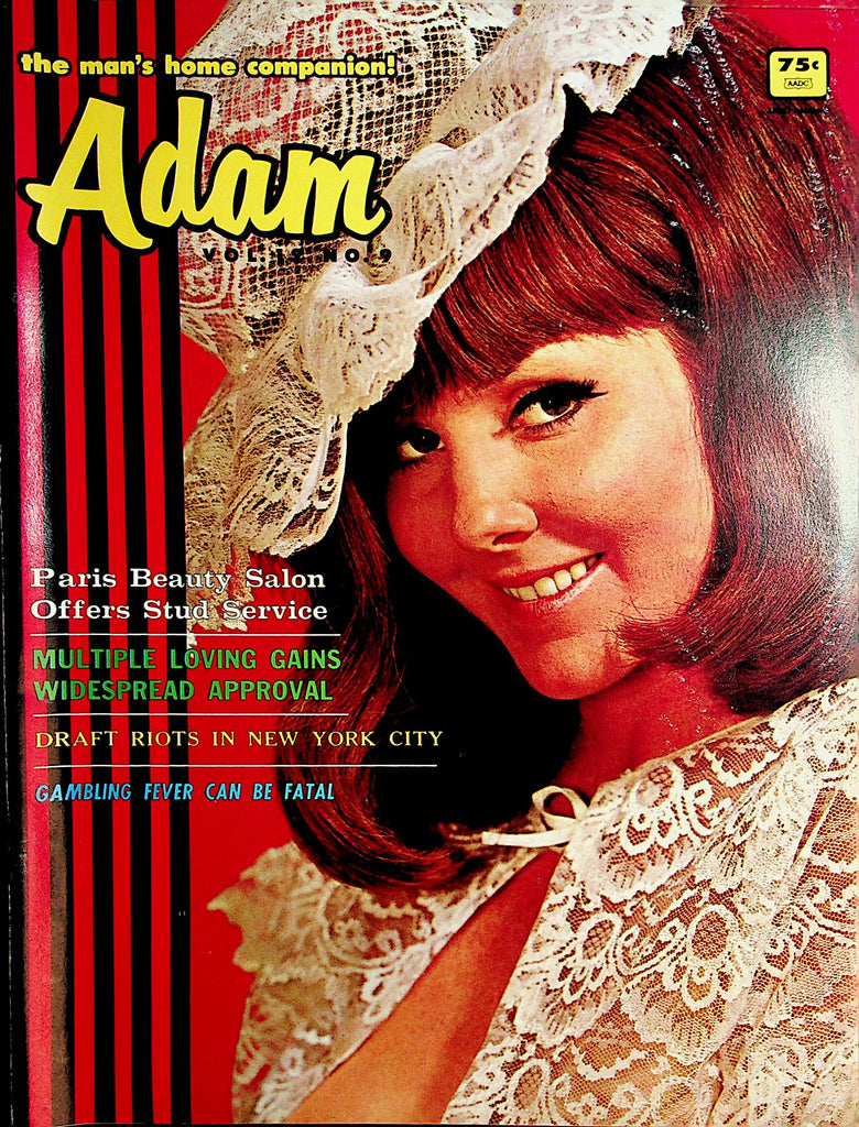 Adam Magazine  Covergirl Jill Barger  vol.12 #9  1968    082321lm-dm