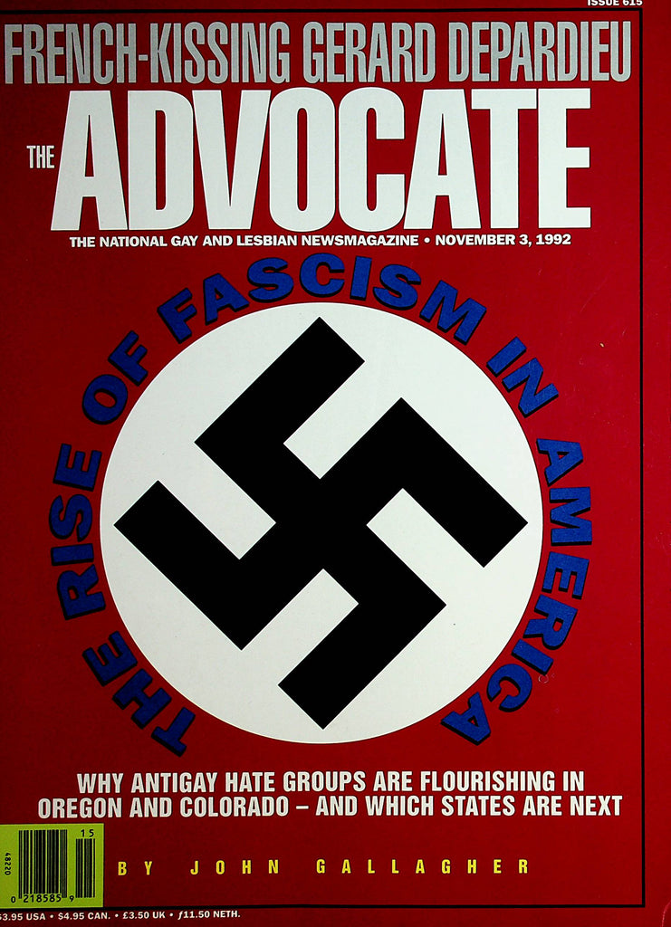 The Advocate Gay And Lesbian Magazine The Rise Of Fascism In America  November 3, 1992  050821lm-sh
