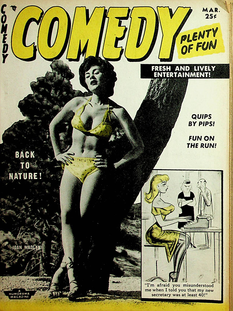 Comedy Vintage Digest  Joan Madlyn - Cartoons And Women  March 1956  Humorama   032122lm-p3
