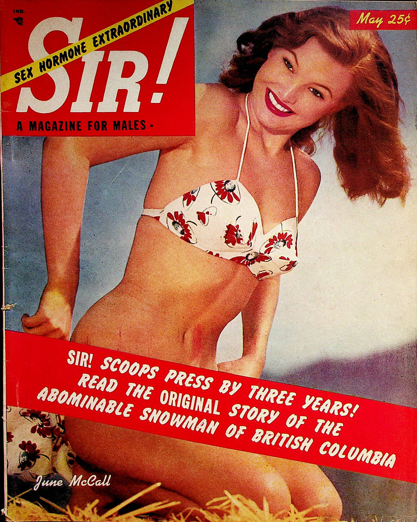 Sir! Vintage Magazine   Covergirl June McCall  May 1952   080822lm-p4