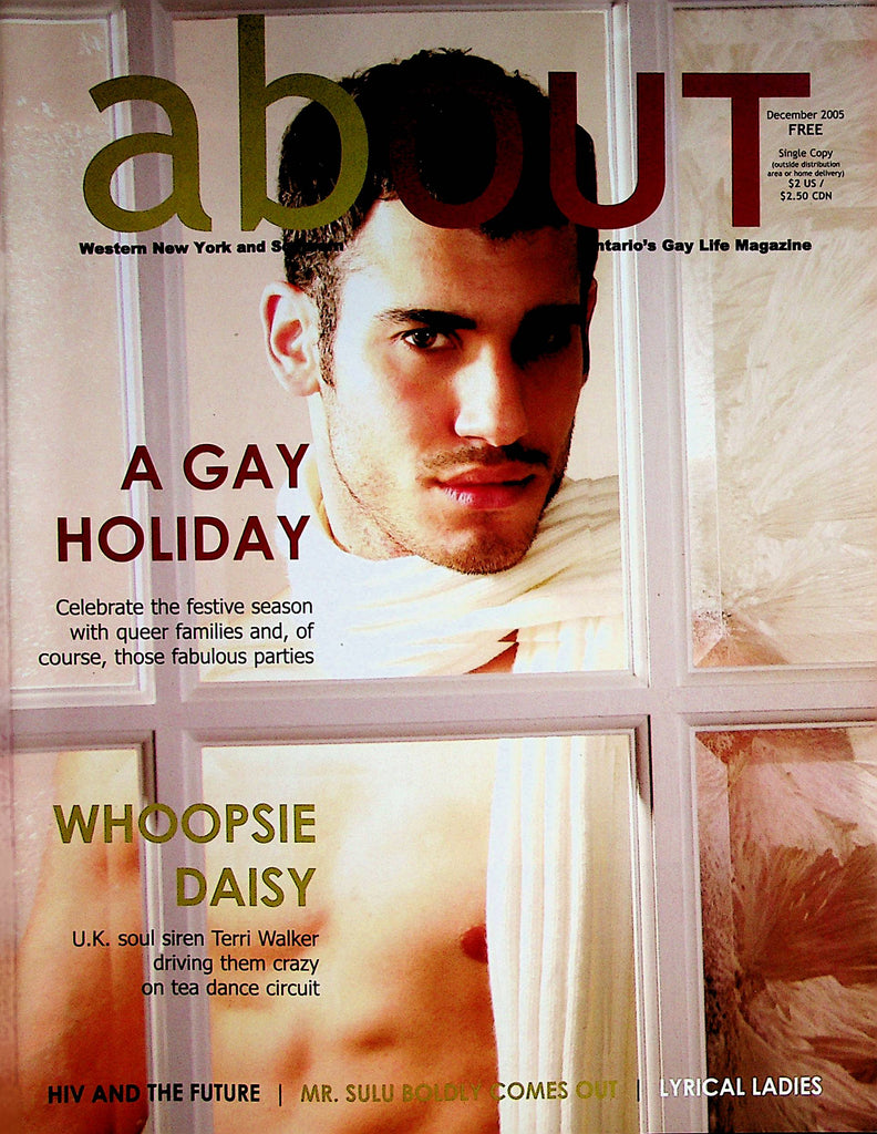 About Gay Magazine  Cover Guy Basil Hendi / A Gay Holiday  December 2005   062522lm-p