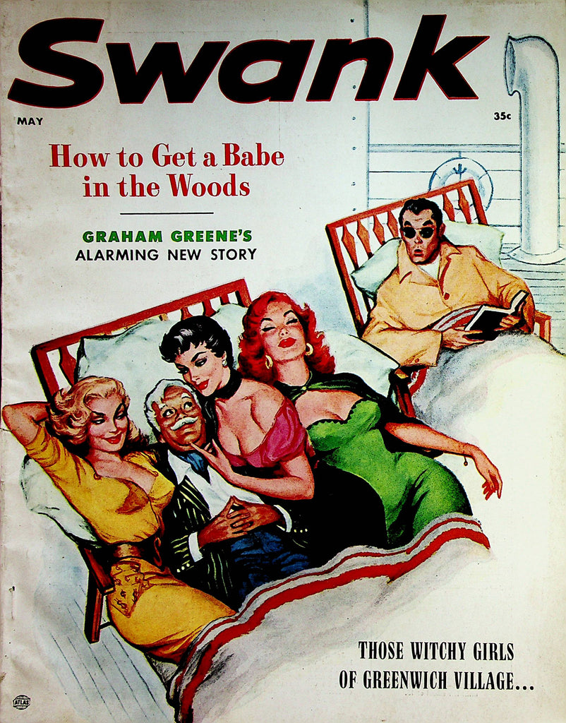 Swank Vintage Magazine   How To Get A Babe In The Woods  May 1957  031523lm-p