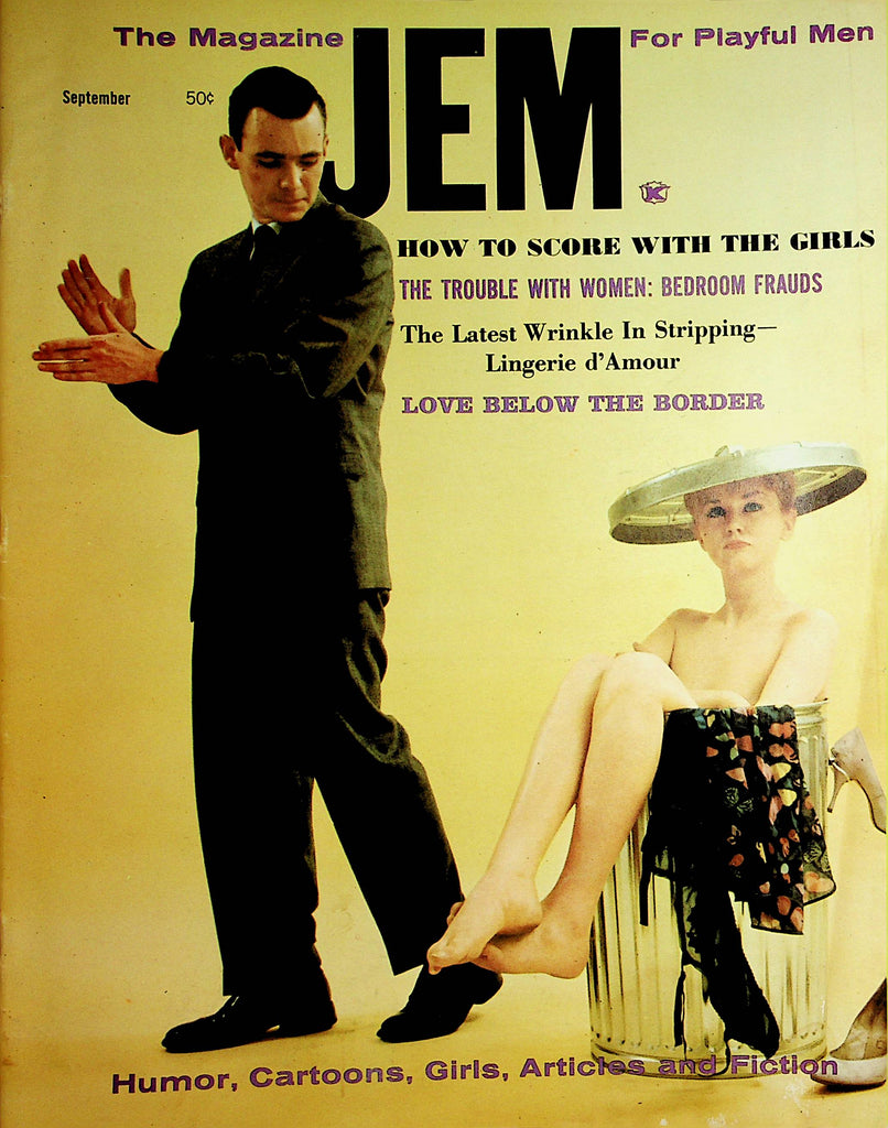 Jem Vintage Magazine  Centerfold Girl Lorraine / How To Score With Girls  September 1963    101521lm-dm