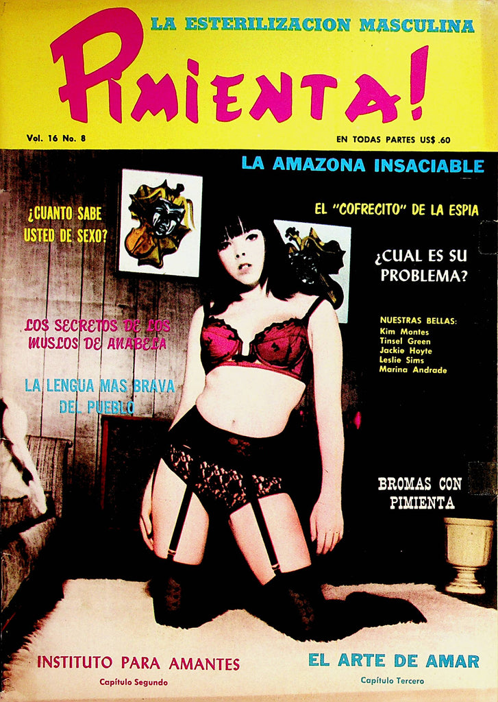 Pimienta! Spanish International Magazine  Busty Jackie Hoyte  vol.16 #8  1974    062522lm-p
