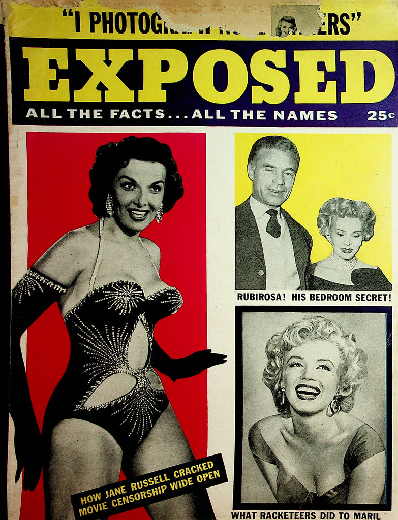 Exposed Vintage Magazine  Marilyn Monroe / Jane Russell   1955  122221lm-dm