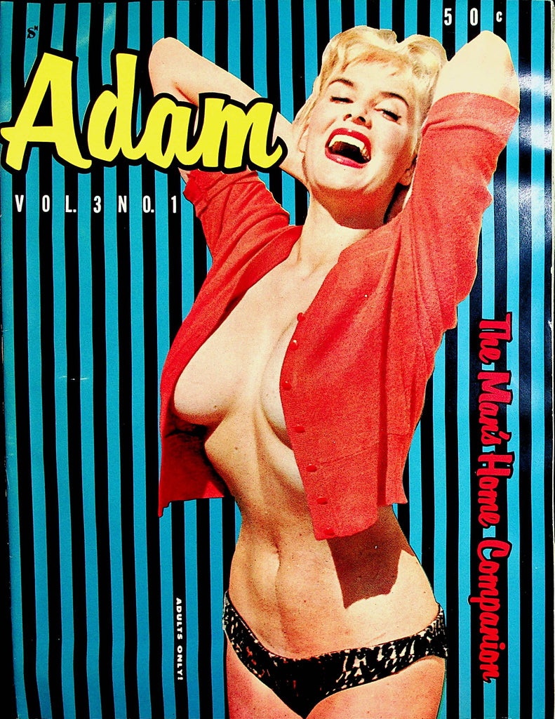 Adam Magazine  Covergirl June Wilkinson  vol.3 #1 1958    082321lm-dm