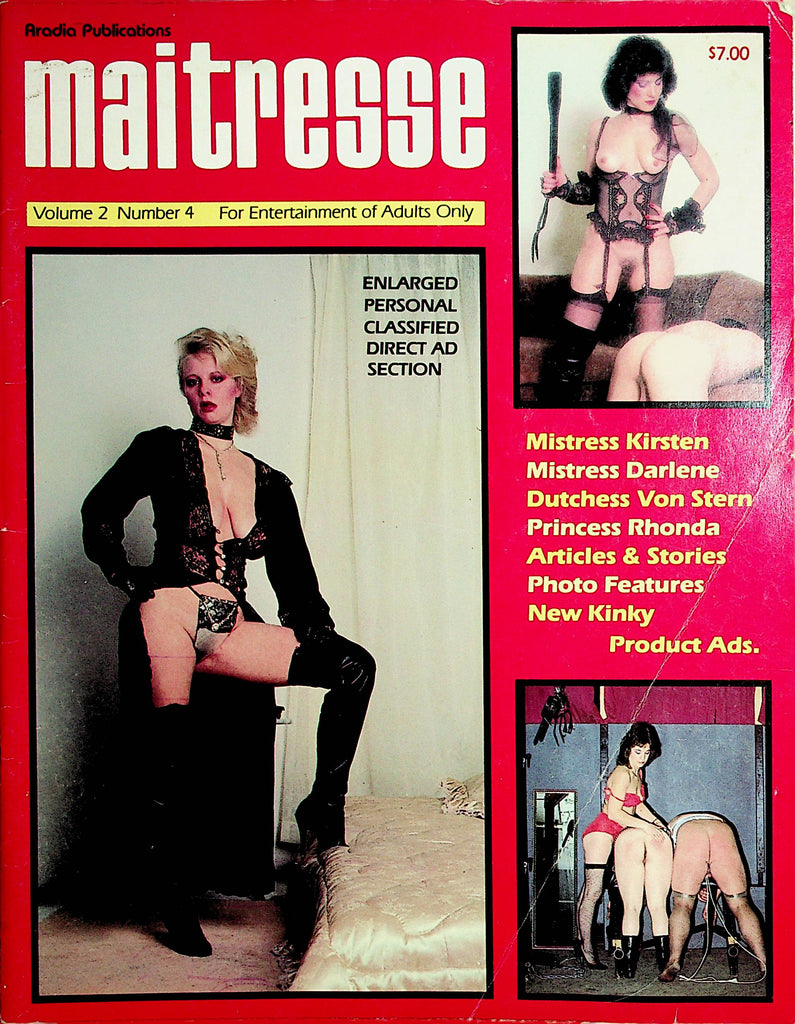 Maitresse Fetish Magazine  Dutchess Von Stern  vol.2 #4  1980's    082421lm-dm2