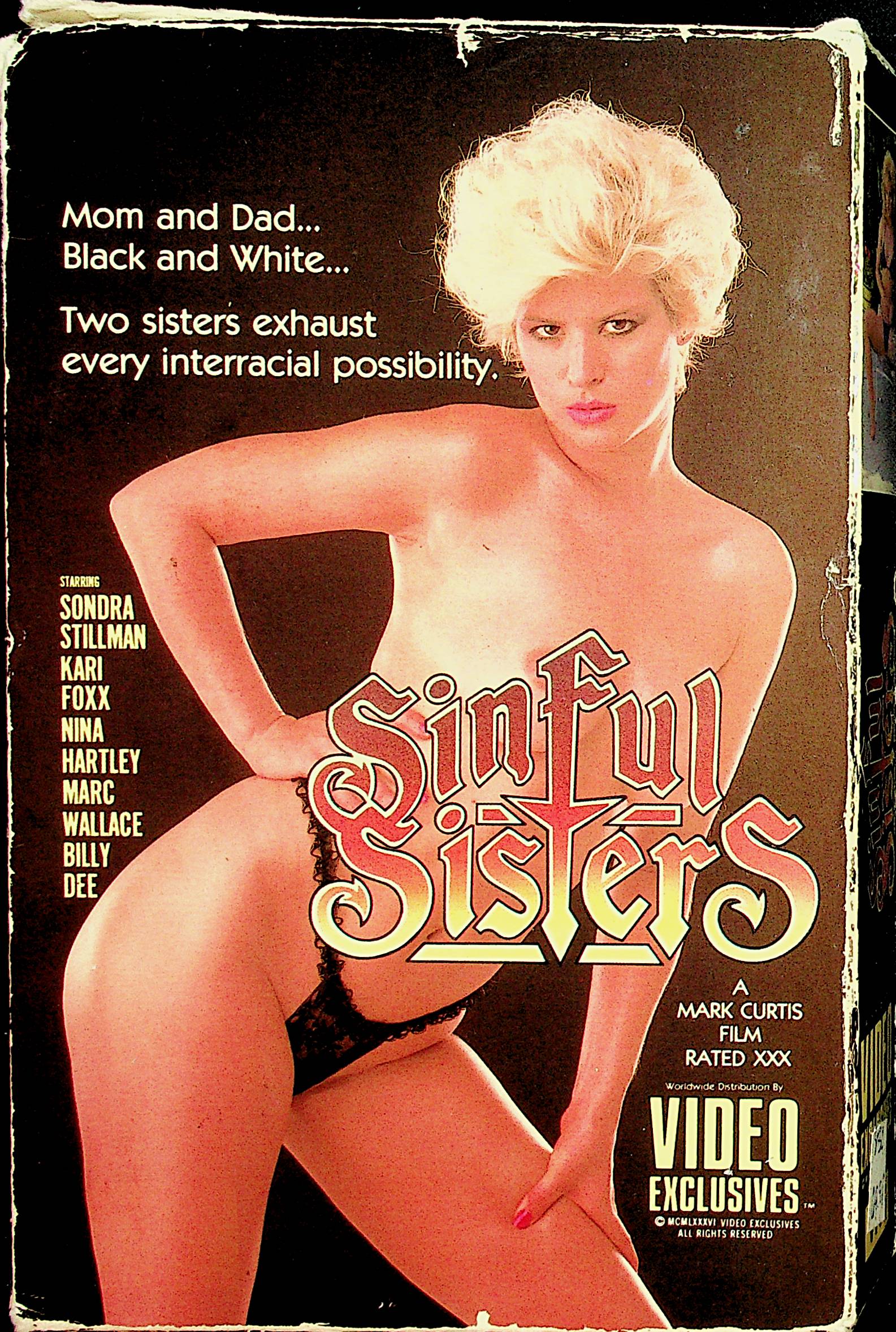 Sinful Sisters VHS Sondra Stillman / Nina Hartley XXX 1986 121921lm-dm3