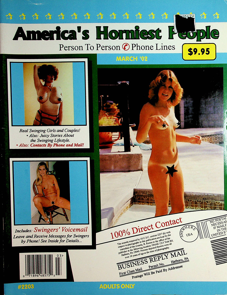 America's Horniest People Contact Magazine  March 2002 052821lm-sh