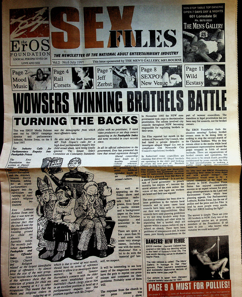 Sex Files Adult Newspaper  vol.2 #6  1997  The Eros Foundation     010623lm-p