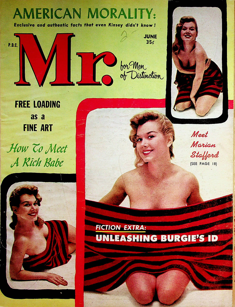 Mr. Vintage Magazine  Marian Stafford / Julie Newmar  June 1959      072522lm-p