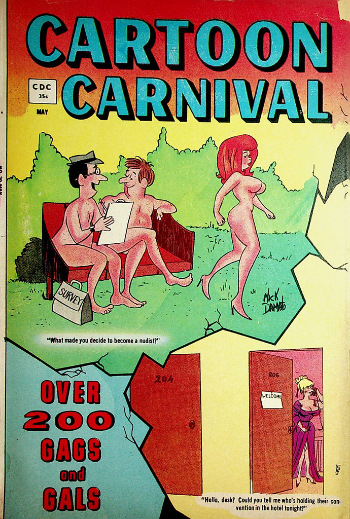Cartoon Carnival Vintage Magazine  Over 200 Gags and Girls  #39  May 1971   100421lm-dm