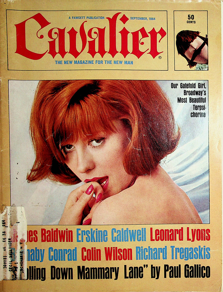 Cavalier Vintage Magazine  Centerfold Girl Justine  September 1964   100121lm-dm