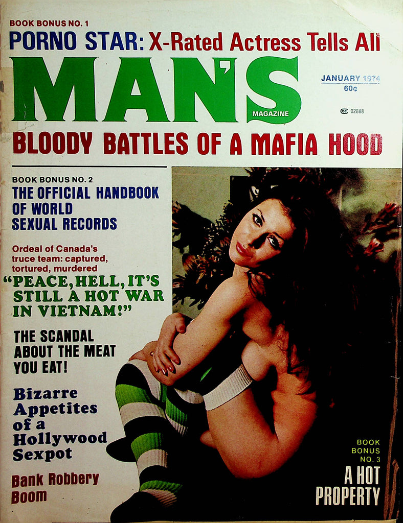 Man's Magazine   Jayne Mansfield & Husband Mickey Hargitay  January 1974      122021lm-dm2